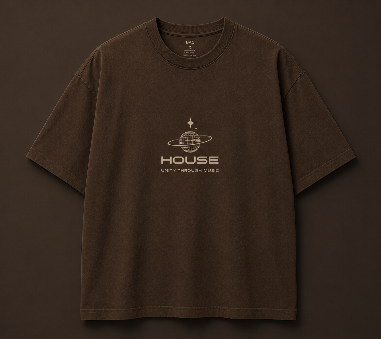 HOUSE UNITY OVERSIZE TEE | Streetwear & House Music Edition