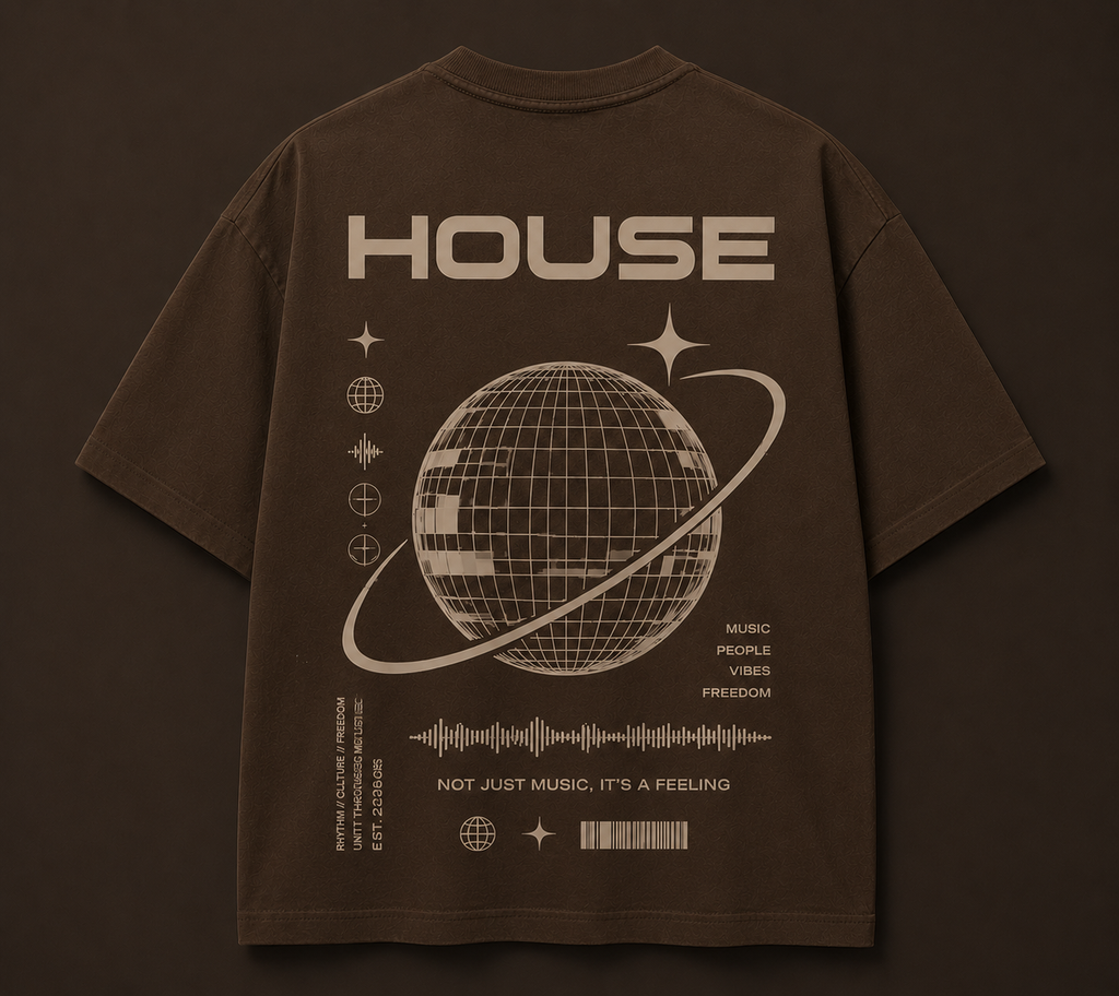 HOUSE UNITY OVERSIZE TEE | Streetwear & House Music Edition