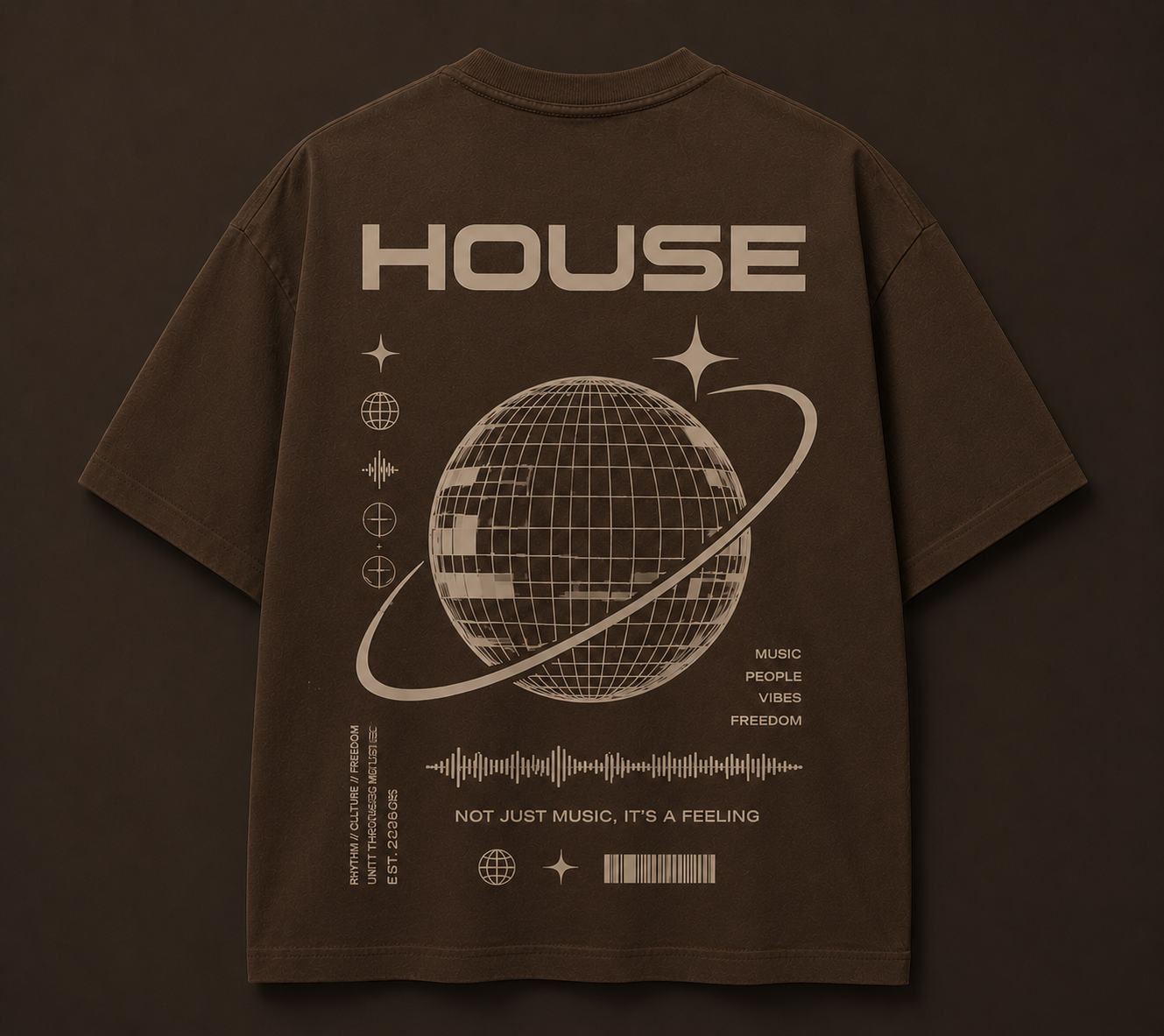 HOUSE UNITY OVERSIZE TEE | Streetwear & House Music Edition