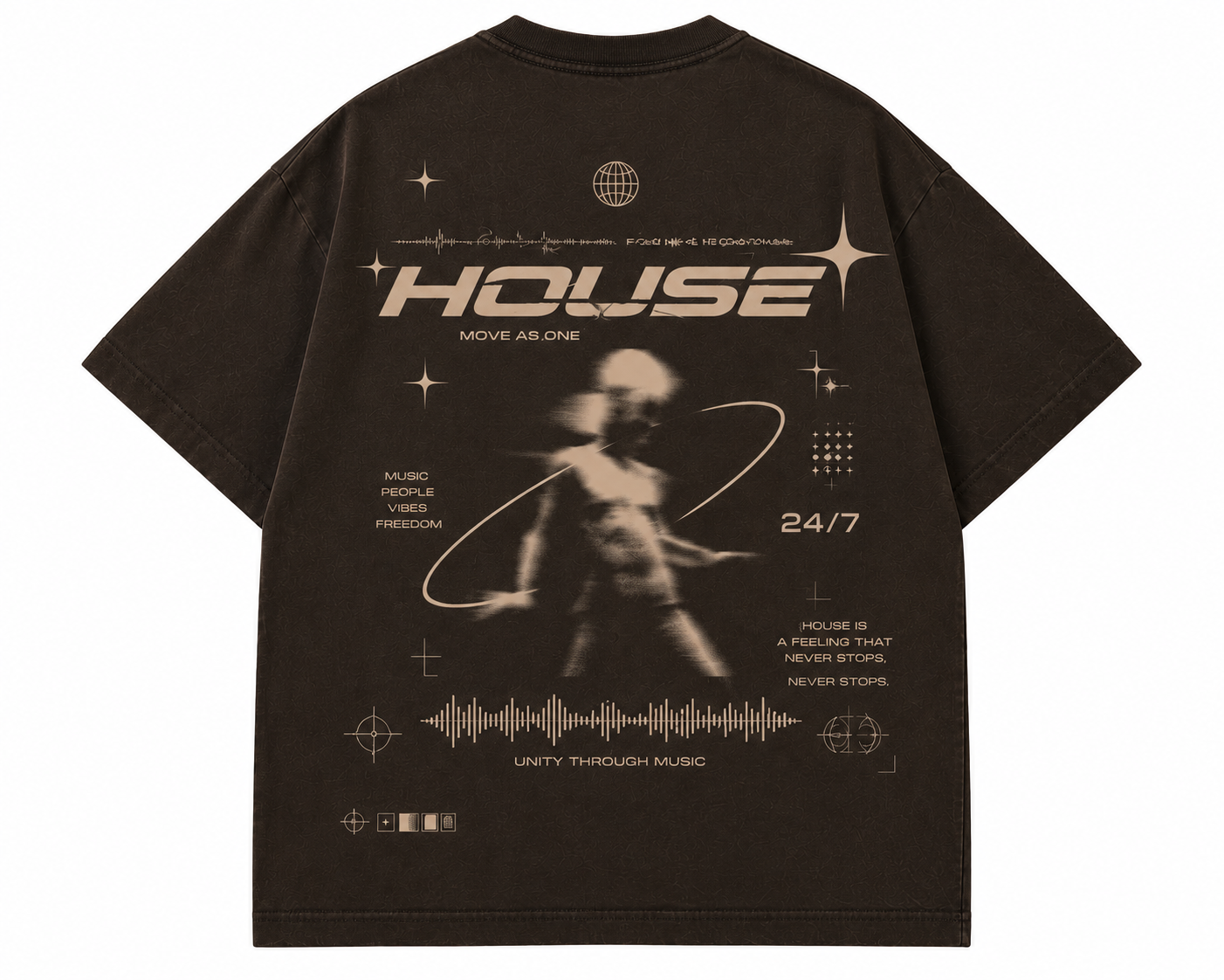 HOUSE "Move As One" Oversized Tee – Premium Streetwear