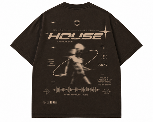 HOUSE "Move As One" Oversized Tee – Premium Streetwear