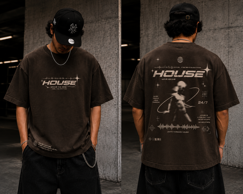 HOUSE "Move As One" Oversized Tee – Premium Streetwear