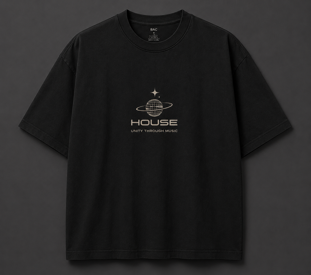 HOUSE UNITY OVERSIZE TEE | Streetwear & House Music Edition